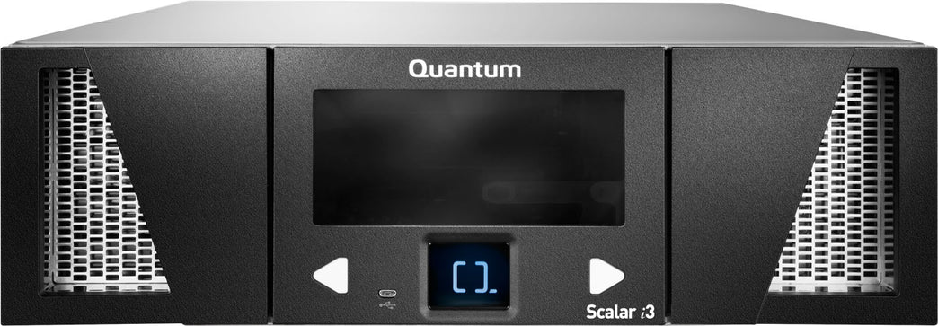 Quantum Scalar i3 Tape Library, 3U Control Module, 25 licensed slots, no tape drives Part# LSC33‐BSC0‐001A
